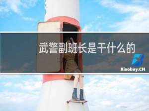 武警副班长是干什么的（副班长是干什么的）