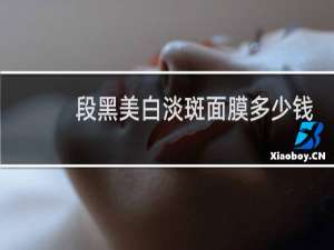 段黑美白淡斑面膜多少钱