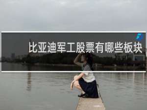 比亚迪军工股票有哪些板块