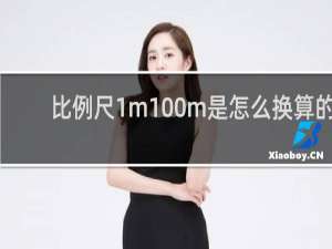 比例尺1m100m是怎么换算的