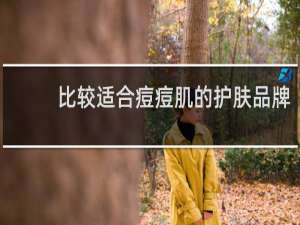 比较适合痘痘肌的护肤品牌