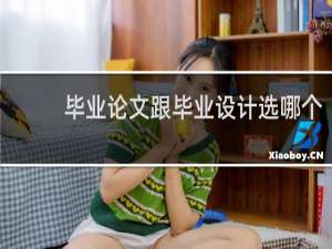 毕业论文跟毕业设计选哪个