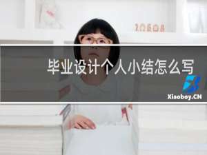 毕业设计个人小结怎么写