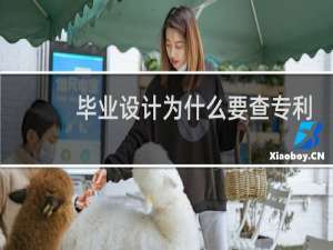 毕业设计为什么要查专利