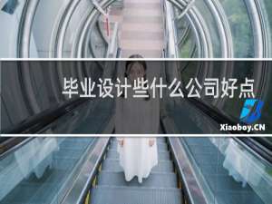 毕业设计些什么公司好点