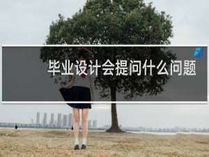 毕业设计会提问什么问题