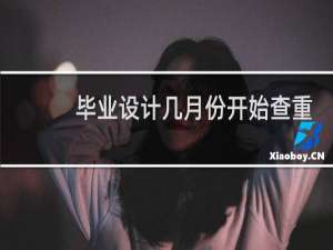 毕业设计几月份开始查重