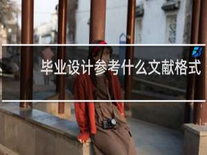 毕业设计参考什么文献格式
