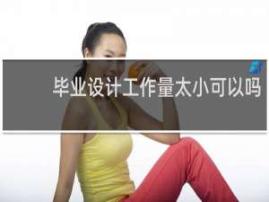 毕业设计工作量太小可以吗