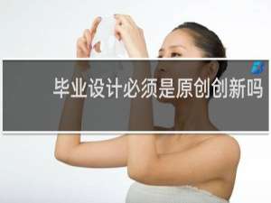 毕业设计必须是原创创新吗