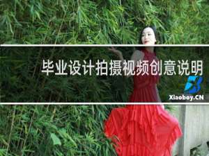毕业设计拍摄视频创意说明