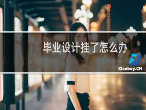 毕业设计挂了怎么办