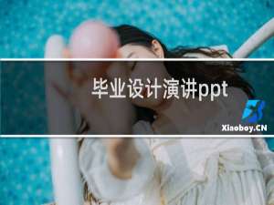 毕业设计演讲ppt