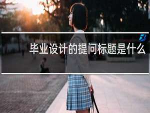 毕业设计的提问标题是什么