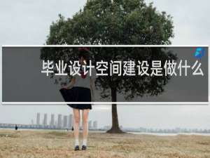 毕业设计空间建设是做什么