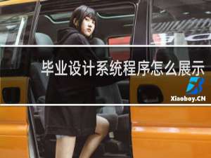 毕业设计系统程序怎么展示