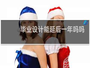 毕业设计能延后一年吗吗