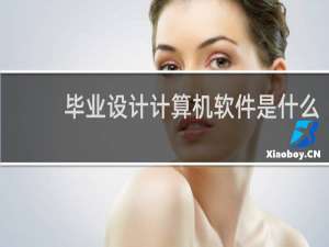 毕业设计计算机软件是什么