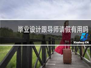 毕业设计跟导师请假有用吗