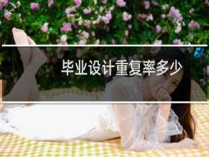 毕业设计重复率多少