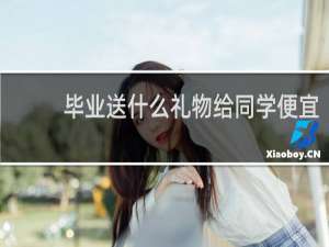 毕业送什么礼物给同学便宜