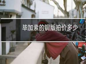 毕加索的铜版拍价多少