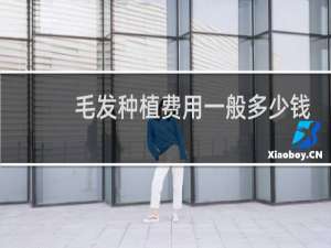 毛发种植费用一般多少钱