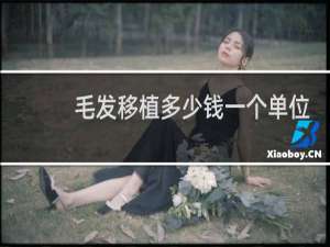 毛发移植多少钱一个单位