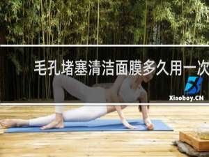 毛孔堵塞清洁面膜多久用一次
