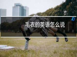 毛衣的英语怎么说