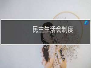 民主生活会制度