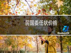民国委任状价格