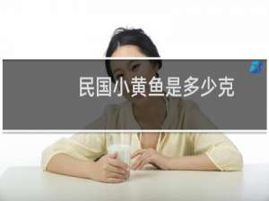 民国小黄鱼是多少克