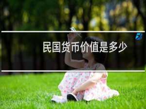 民国货币价值是多少