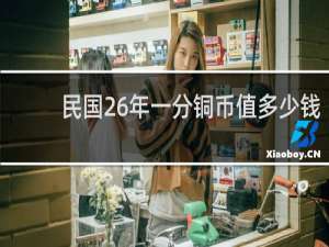 民国26年一分铜币值多少钱