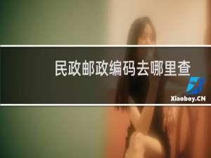 民政邮政编码去哪里查