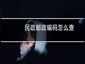民政邮政编码怎么查