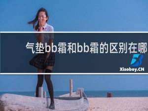 气垫bb霜和bb霜的区别在哪