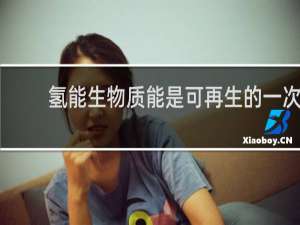 氢能生物质能是可再生的一次能源