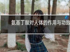 氨基丁酸对人体的作用与功效