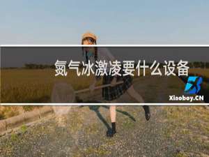 氮气冰激凌要什么设备