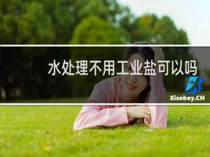 水处理不用工业盐可以吗为什么