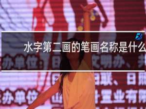 水字第二画的笔画名称是什么