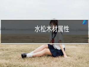 水松木材属性