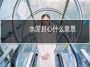 水泥封心什么意思？什么梗