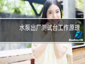 水泵出厂测试台工作原理