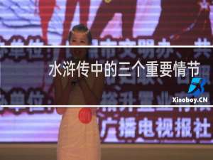 水浒传中的三个重要情节