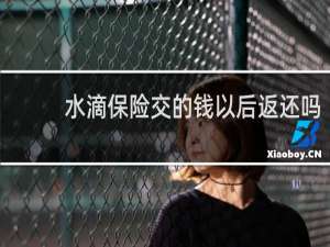 水滴保险交的钱以后返还吗