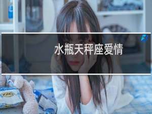 水瓶天秤座爱情