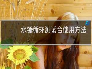 水锤循环测试台使用方法